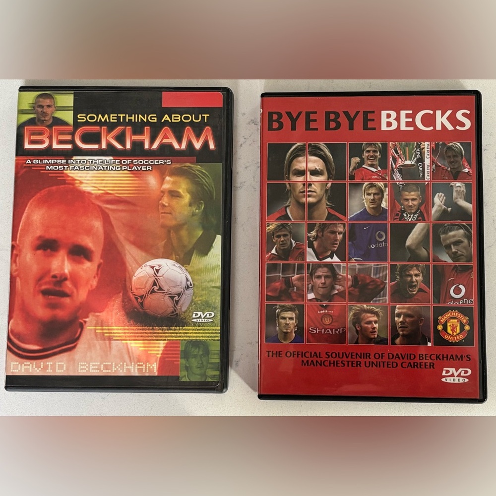 🌸 Two David Beckham Manchester United Career Souvenir DVDs